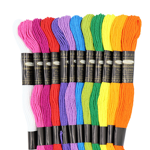38223 Sullivans Cotton Embroidery Floss Pack - 12pc - Summer 
