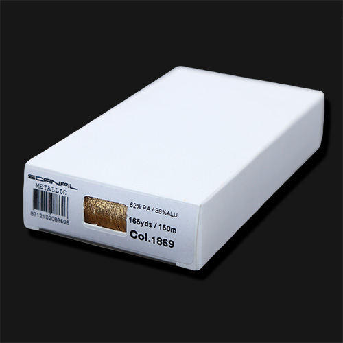 41738 Metallic Thread 150m Beige