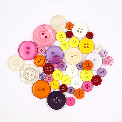 45454 Asst Craft Buttons 25g Multi