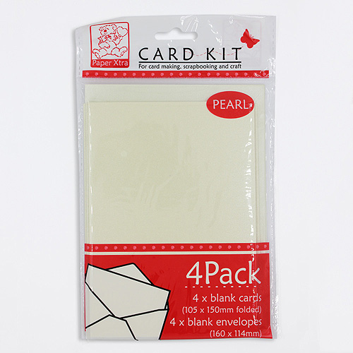 46690 Card & Envelope Set Pearlized Ivory
