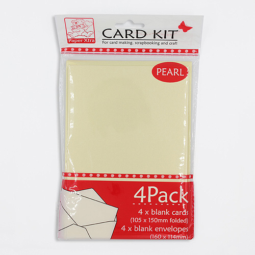 46691 Card & Envelope Set Pearlized Almond