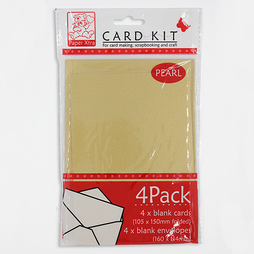 46692 Card & Envelope Set Pearlized Gold