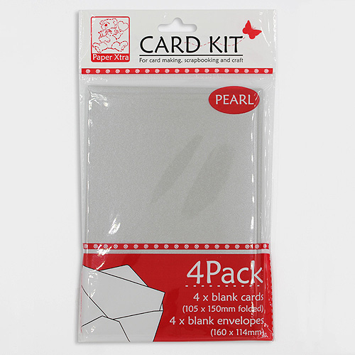 46694 Card & Envelope Set Pearlized Grey