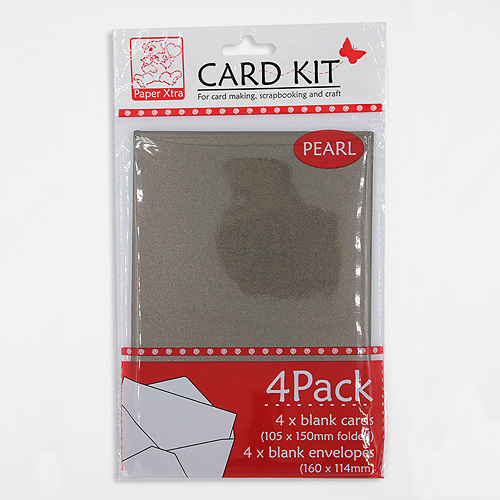 46696 Card & Envelope Set Pearlized Chocolate