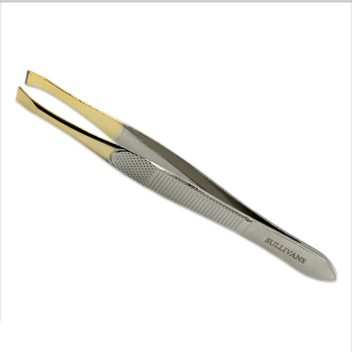 47685 Sullivans Gold Tip Slant Tweezers 