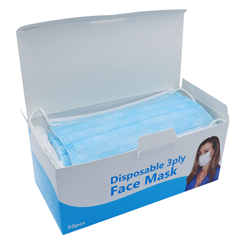 47790 Sullivans 3 Ply Disposable Face Mask - 50pc Box