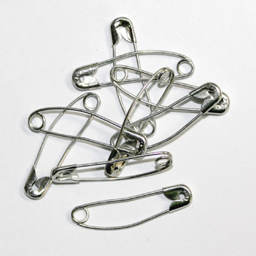 48527 Quilters Curved Basting Pins Size 1 Silver