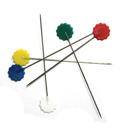 48545 Quilters Flat Flower Pins Size 32 50mm