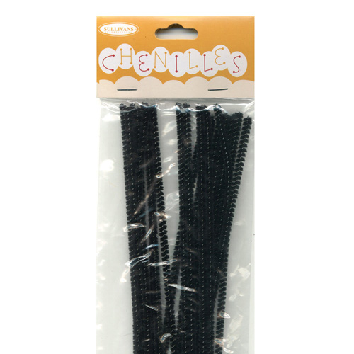 48966 Chenille Stick 3mm Black