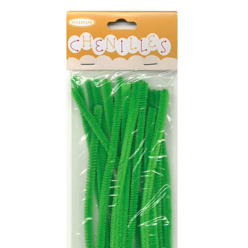 48970 Chenille Stick 6mm Green