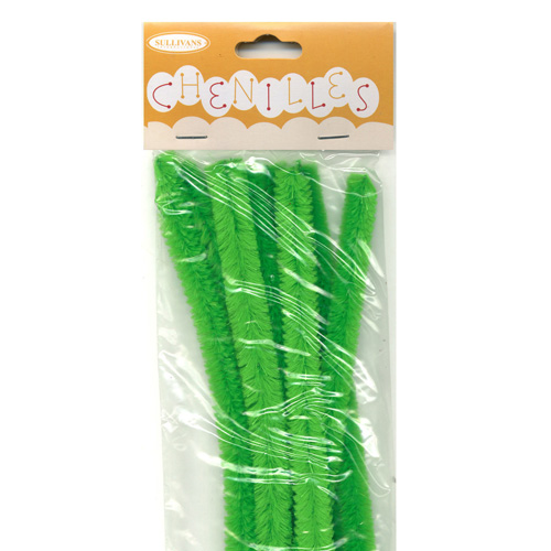 48971 Chenille Stick 12mm Green