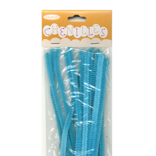 48976 Chenille Stick 6mm Light Blue