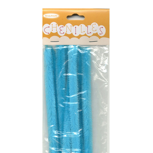 48977 Chenille Stick 12mm Light Blue