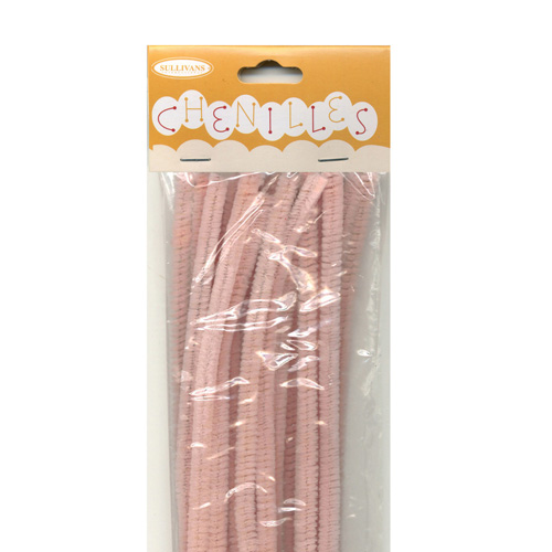 48979 Chenille Stick 6mm Light Pink