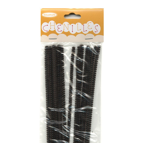 48987 Chenille Stick 3mm Dark Brown