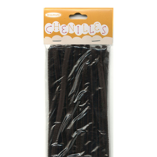 48988 Chenille Stick 6mm Dark Brown