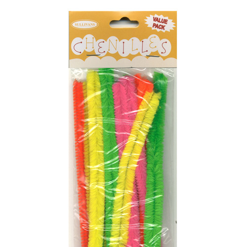 48993 Chenille Stick Neon Mixed Value Pack