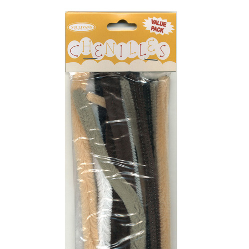 49001 Chenille Stick Animal Mixed