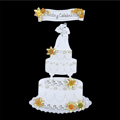 49461 Embellishments Wedding Cake