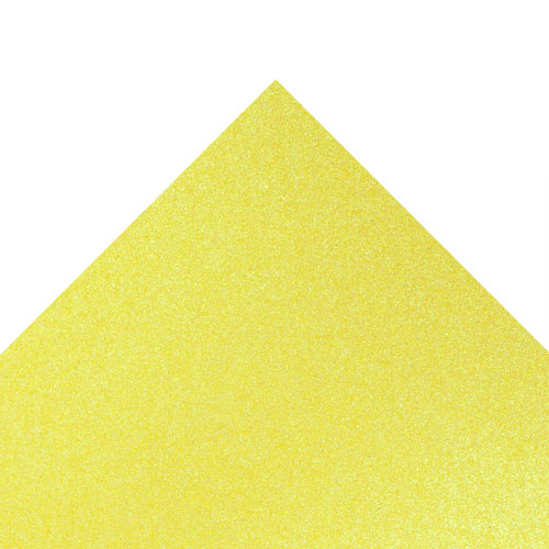 50414 Sullivans A4 Glitter Card - Yellow