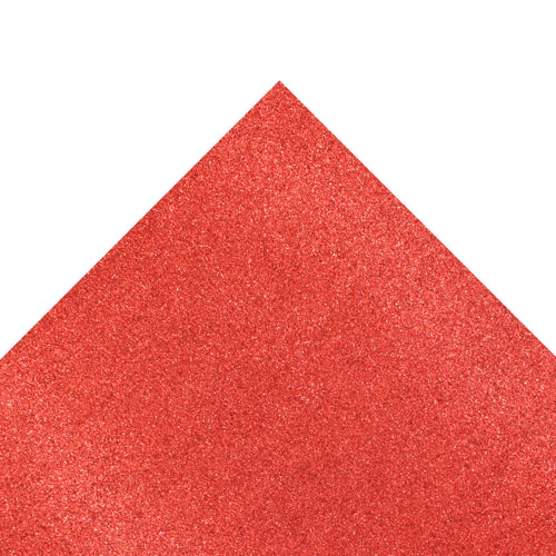 50423 Sullivans A4 Glitter Card - Red