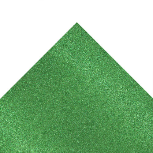 50424 Sullivans A4 Glitter Card - Christmas Green