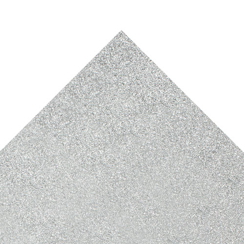 50632 Sullivans 12"x12" Glitter Cardstock - Silver