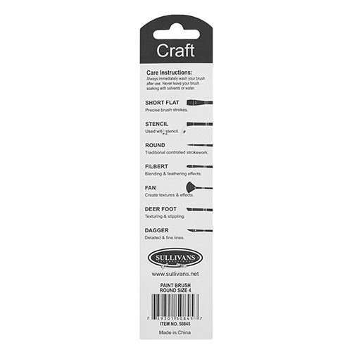 50845 Sullivans Paint Brush Round Size 4
