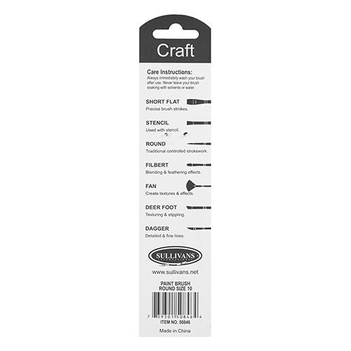 50846 Sullivans Paint Brush Round Size 10