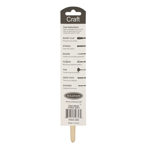 50853 Sullivans Paint Brush Stencil Size 6