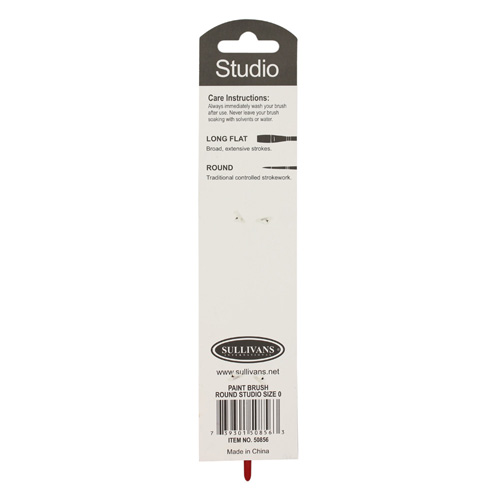 50856 Sullivans Paint Brush Round Studio Size 0