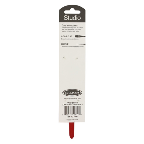 50857 Sullivans Paint Brush Long Flat Studio Size 1