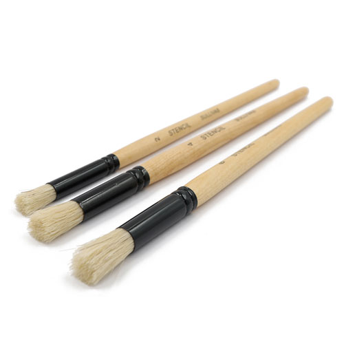 50858 Sullivans Super Value 3pk Paint Brushes - 1 4 6 Stencil