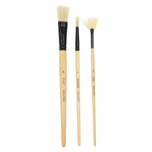 50859 Sullivans Super Value 3pk Paint Brushes - Assorted