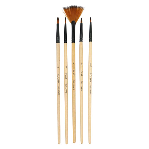 50864 Sullivans Super Value 5pk Paint Brushes -  Assorted 