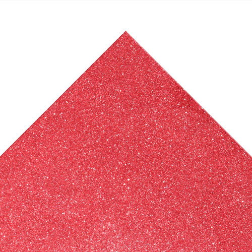 50887 Sullivans A3 Glitter Foam Sheet - 1.5mm Thick - Red