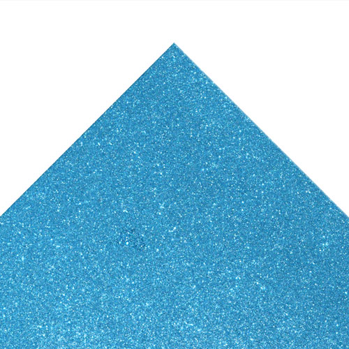 50889 Sullivans A3 Glitter Foam Sheet - 1.5mm Thick - Light Blue