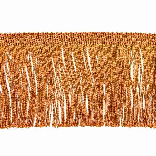 52060 Sullivans 75mm Rayon Cut Fringe - Burnt Gold 30mts