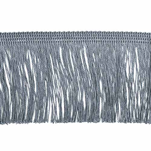 52068 Sullivans 75mm Rayon Cut Fringe - Silver Grey 30mts