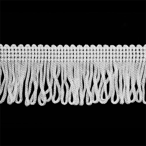 52192 Sullivans 35mm Looped Fringe - White  30mts