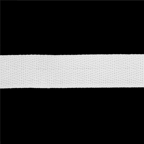53118 Sullivans 25mm Cotton Webbing - White 20mts