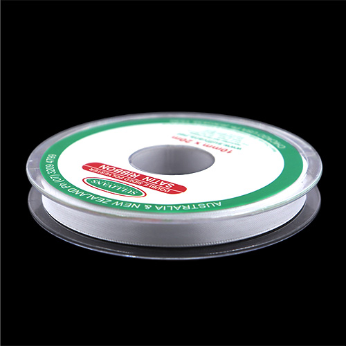 55466 Sullivans 10mm Double Sided Ribbon - White 20mts