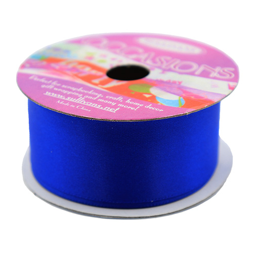 55681 Sullivans 25mm Satin Single Sided Ribbon - Royal Blue 4mts