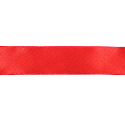55684 Sullivans 25mm Satin Single Sided Ribbon - Red 4mts