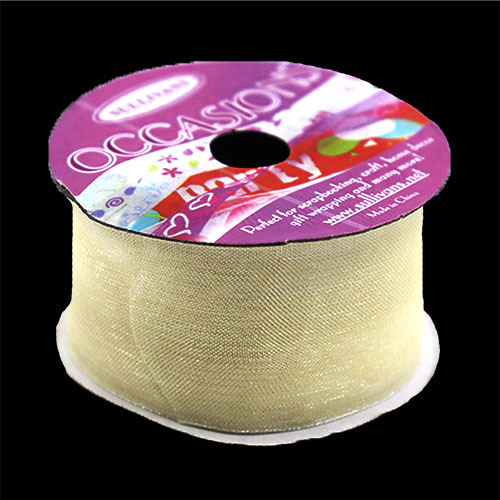 55886 Ribbon Organza 32mm Cream