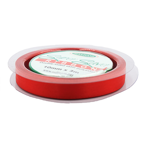 56068 Sullivans Super Saver 10mm Ribbon - Red 3mts