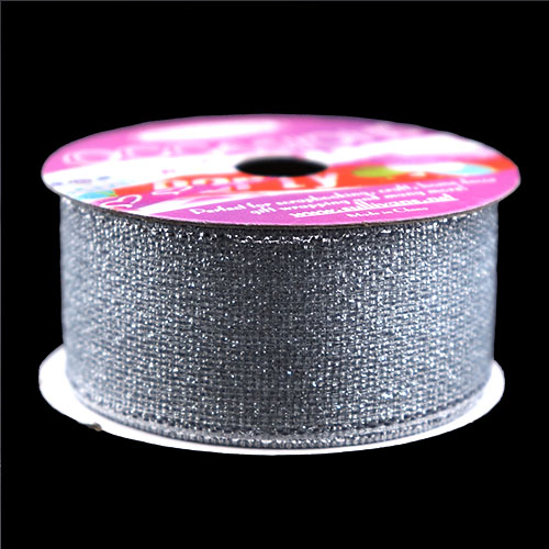 56125 Ribbon 25mm Silver Metallic