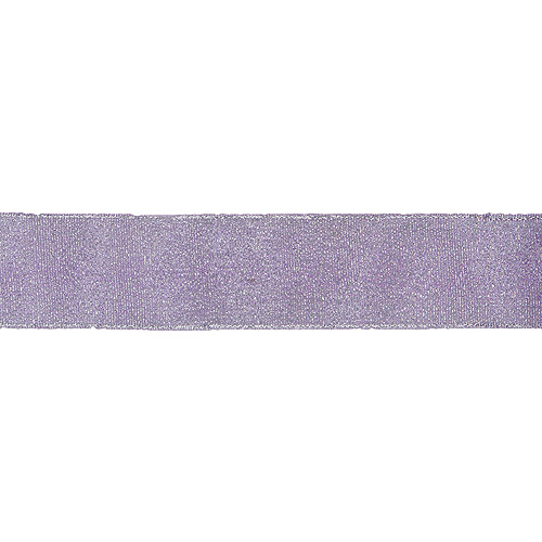 56202 Ribbon Organza 38mm Lilac/silver Metallic