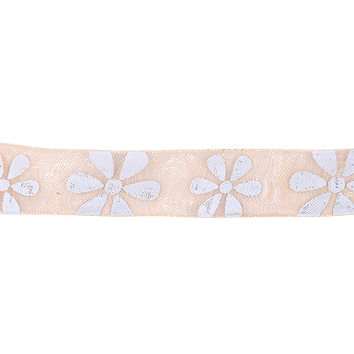 56246 Ribbon Organza 15mm Cream
