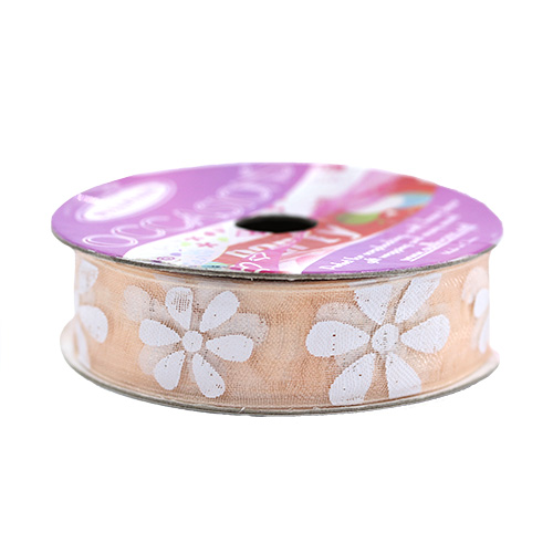 56246 Ribbon Organza 15mm Cream